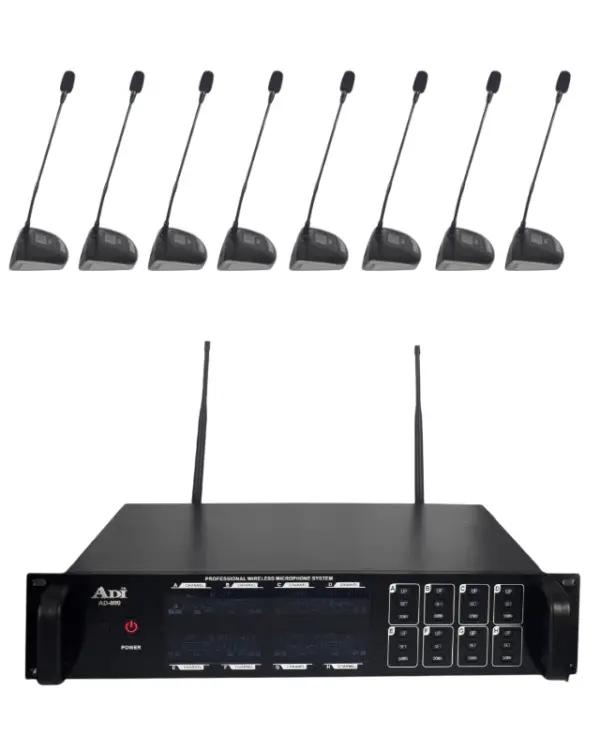 ADI AD-800 8 CHANNEL WIRELESS CONFERENCE MICROPHONE