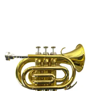 ADI PT 809L POCKET TRUMPET, Bb KEY, GOLD LACQUER